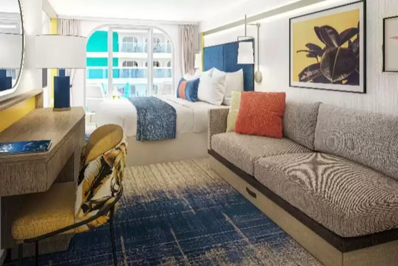 Cabina familiar con balcón y vista a Surfside