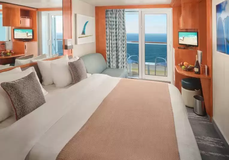 Cabina con balcón con vistas a la proa